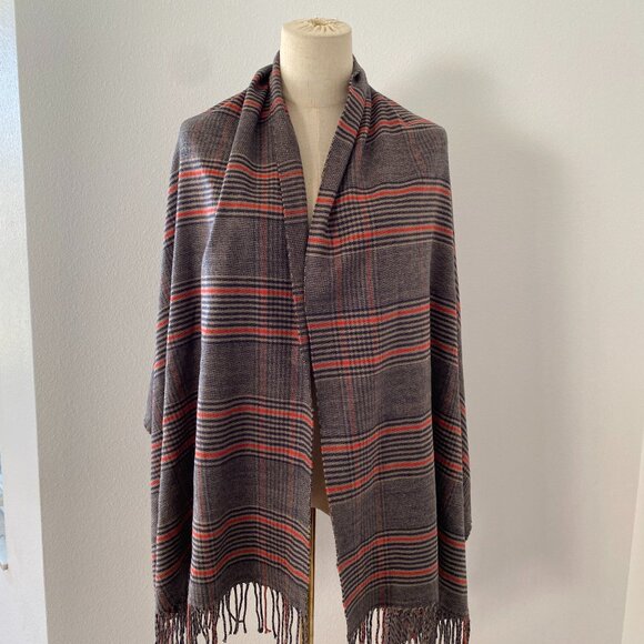 Gap Plaid Scarf Wrap - Picture 1 of 4
